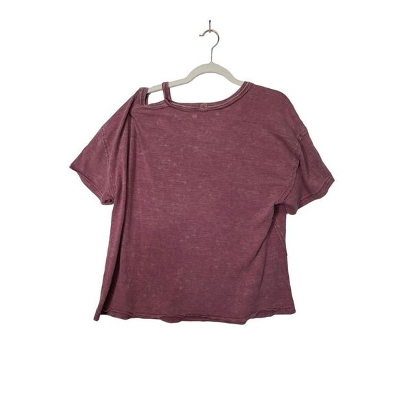 We The Free oversized T-Shirt Raw Hem distressed Detail Size small - Picture 3 of 16